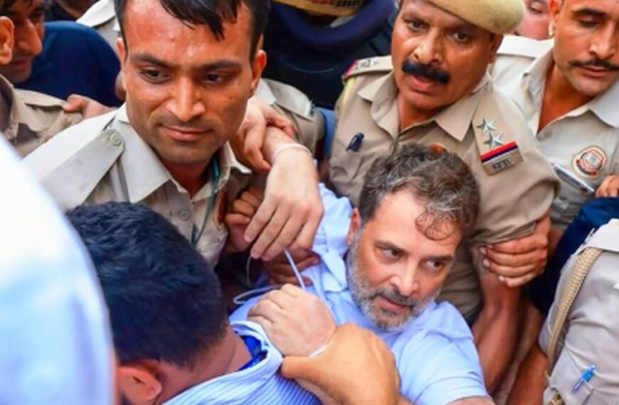 Rahul Gandhi Detained During Congress Protest Near PM Residence