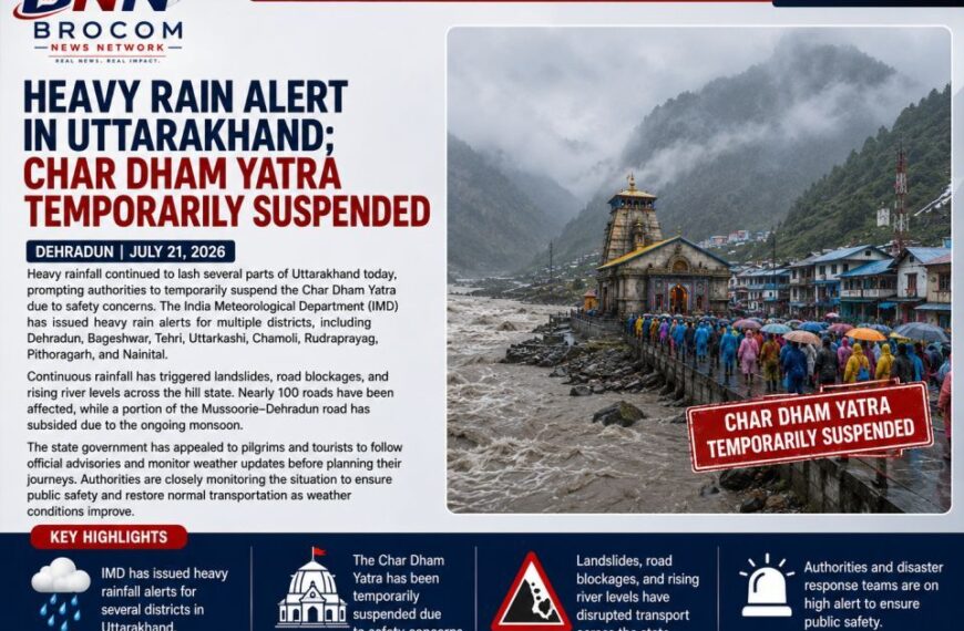 Heavy Rain Alert in Uttarakhand;&hellip;